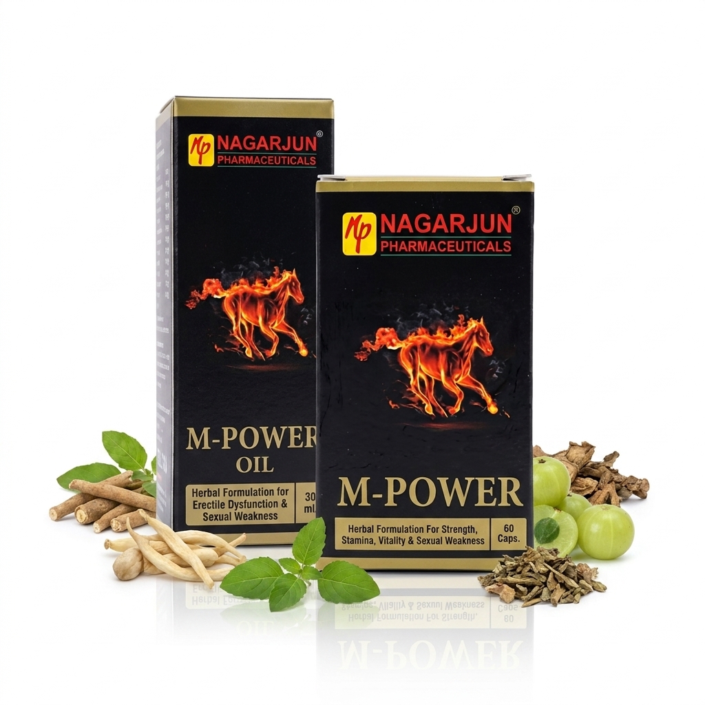 M-Power Performance Combo | M-Power Capsule + M-Power Oil | Ayurvedic Male Wellness Support Pack 1 M-Power Performance Combo | M-Power Capsule + M-Power Oil | Ayurvedic Male Wellness Support Pack