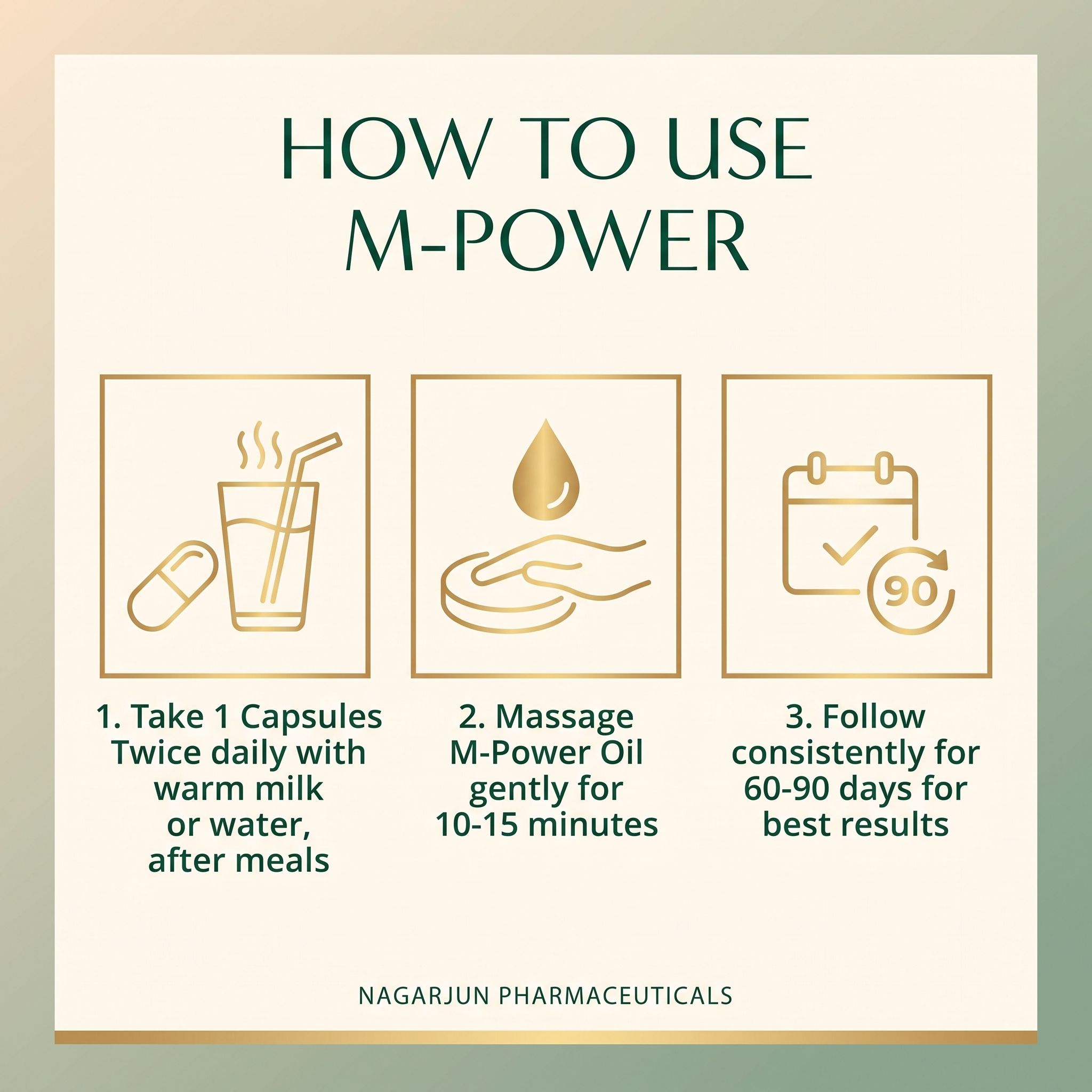 M-Power Performance Combo | M-Power Capsule + M-Power Oil | Ayurvedic Male Wellness Support Pack 6 M-Power Performance Combo | M-Power Capsule + M-Power Oil | Ayurvedic Male Wellness Support Pack - Image 6