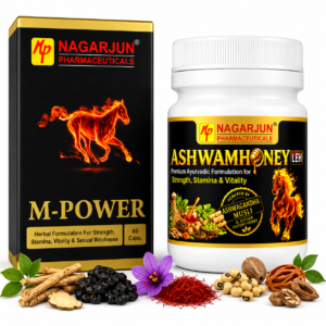 M-Power Vitality Combo | M-Power Capsule + Ashwamhoney Leh | Ayurvedic Strength, Stamina & Wellness Support
